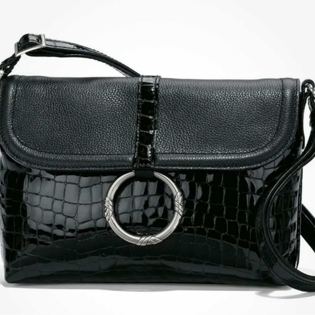 Brighton Chaya Black Patent Nwt, Box And Registration Card